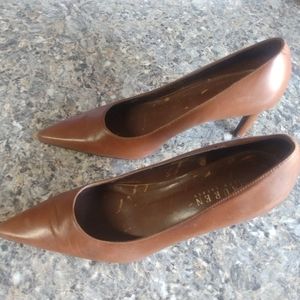 Ralph Lauren Women's Brown Pointed-Toe Pumps Size 7B (151)